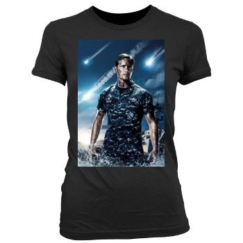 Battleship (2012) Women's Junior Cut Crewneck T-Shirt