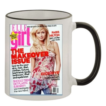 Paris Hilton 11oz Colored Rim & Handle Mug