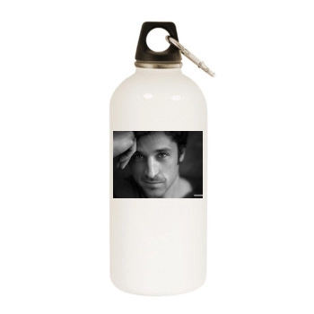 Patrick Dempsey White Water Bottle With Carabiner