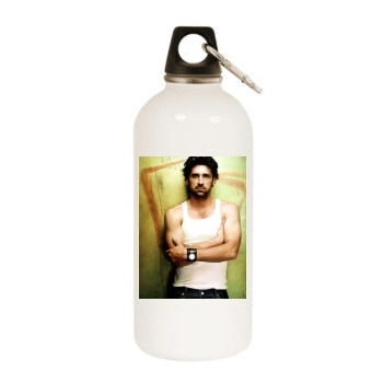 Patrick Dempsey White Water Bottle With Carabiner