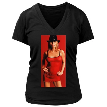 Patsy Kensit Women's Deep V-Neck TShirt