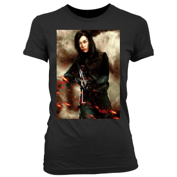 The Expendables 2 (2012) Women's Junior Cut Crewneck T-Shirt