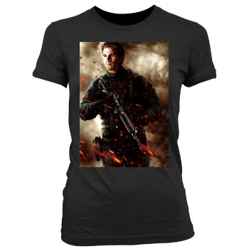 The Expendables 2 (2012) Women's Junior Cut Crewneck T-Shirt