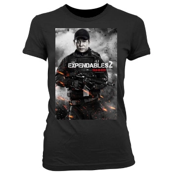 The Expendables 2 (2012) Women's Junior Cut Crewneck T-Shirt