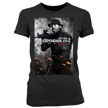 The Expendables 2 (2012) Women's Junior Cut Crewneck T-Shirt