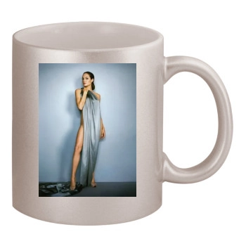 Angelina Jolie 11oz Metallic Silver Mug