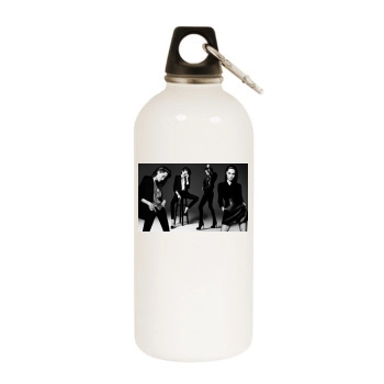 Angelina Jolie White Water Bottle With Carabiner