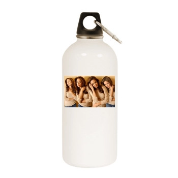 Angelina Jolie White Water Bottle With Carabiner