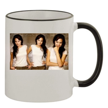 Angelina Jolie 11oz Colored Rim & Handle Mug