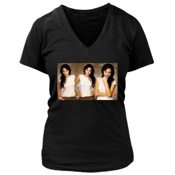 Angelina Jolie Women's Deep V-Neck TShirt