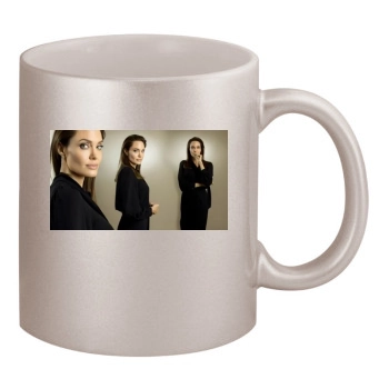 Angelina Jolie 11oz Metallic Silver Mug