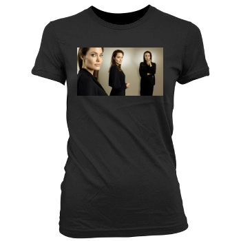 Angelina Jolie Women's Junior Cut Crewneck T-Shirt