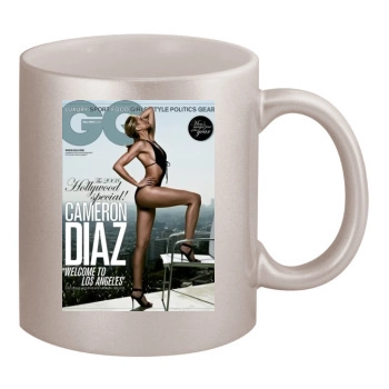 Cameron Diaz 11oz Metallic Silver Mug