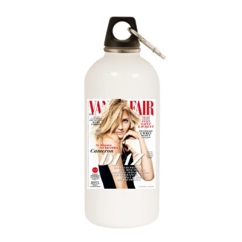 Cameron Diaz White Water Bottle With Carabiner