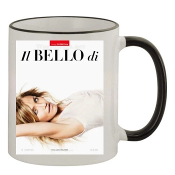 Cameron Diaz 11oz Colored Rim & Handle Mug