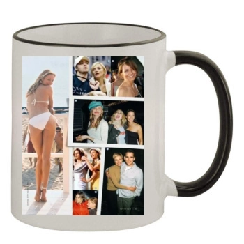 Cameron Diaz 11oz Colored Rim & Handle Mug