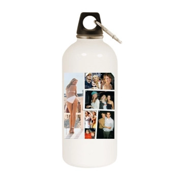 Cameron Diaz White Water Bottle With Carabiner