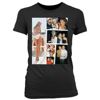 Cameron Diaz Women's Junior Cut Crewneck T-Shirt