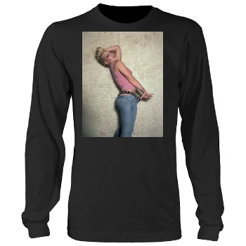 Pink Men's Heavy Long Sleeve TShirt