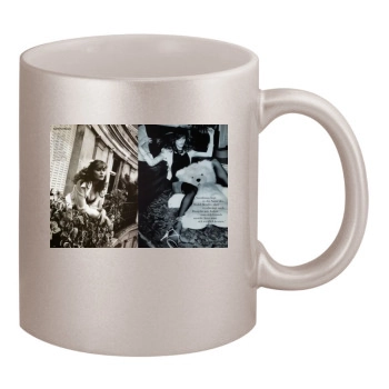 Carla Bruni 11oz Metallic Silver Mug