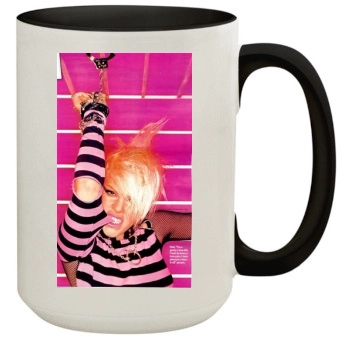 Pink 15oz Colored Inner & Handle Mug