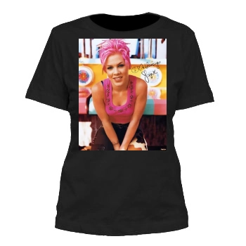 Pink Women's Cut T-Shirt