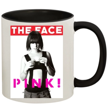 Pink 11oz Colored Inner & Handle Mug
