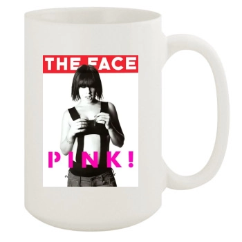Pink 15oz White Mug