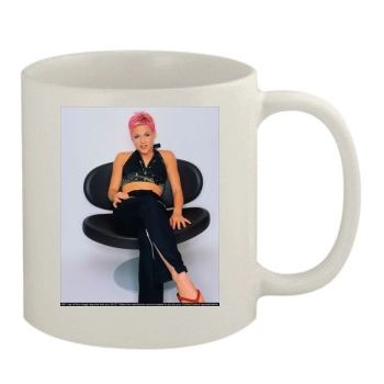 Pink 11oz White Mug