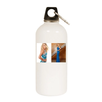 Caroline Wozniacki White Water Bottle With Carabiner