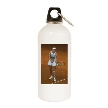 Caroline Wozniacki White Water Bottle With Carabiner