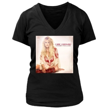 Carrie Underwood Women's Deep V-Neck TShirt