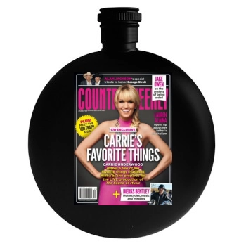 Carrie Underwood Round Flask