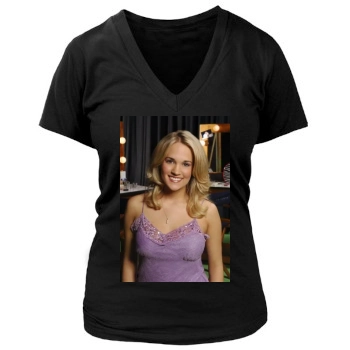 Carrie Underwood Women's Deep V-Neck TShirt