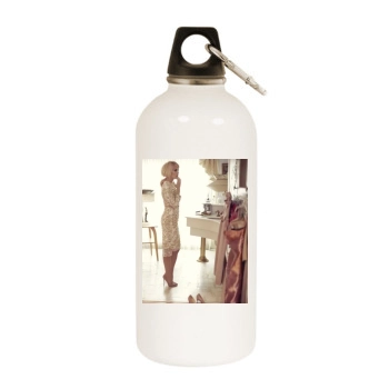 Carrie Underwood White Water Bottle With Carabiner