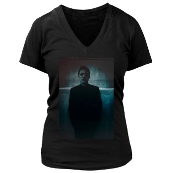 Casey Affleck Women's Deep V-Neck TShirt