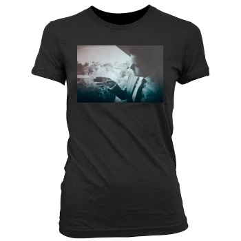 Casey Affleck Women's Junior Cut Crewneck T-Shirt