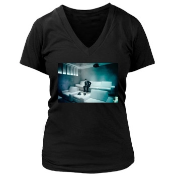 Casey Affleck Women's Deep V-Neck TShirt