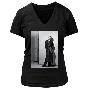 Cate Blanchett Women's Deep V-Neck TShirt