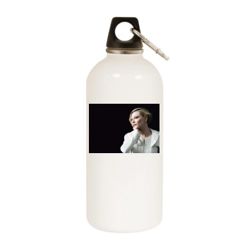 Cate Blanchett White Water Bottle With Carabiner