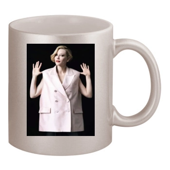 Cate Blanchett 11oz Metallic Silver Mug