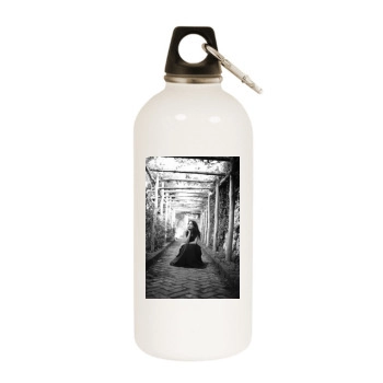 Catrinel Menghia White Water Bottle With Carabiner