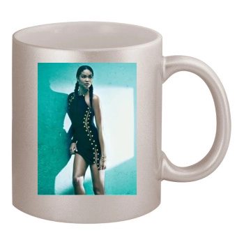 Chanel Iman 11oz Metallic Silver Mug