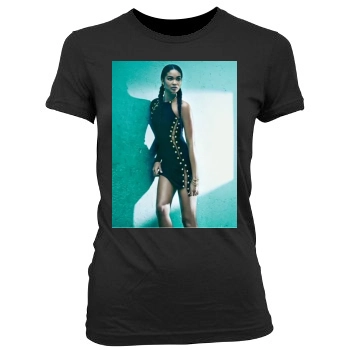 Chanel Iman Women's Junior Cut Crewneck T-Shirt