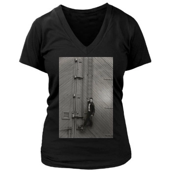 Channing Tatum Women's Deep V-Neck TShirt