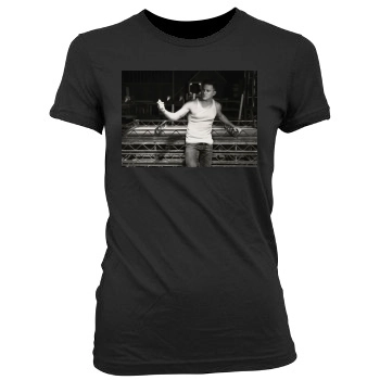 Channing Tatum Women's Junior Cut Crewneck T-Shirt