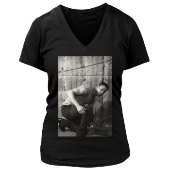 Channing Tatum Women's Deep V-Neck TShirt