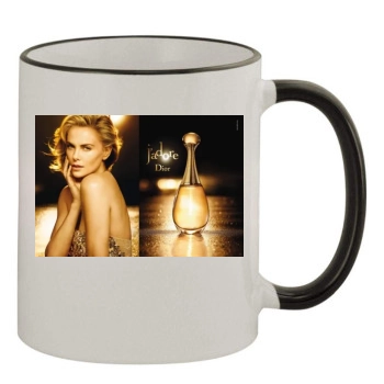 Charlize Theron 11oz Colored Rim & Handle Mug