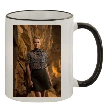 Charlize Theron 11oz Colored Rim & Handle Mug