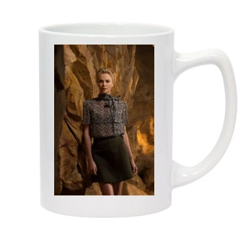 Charlize Theron 14oz White Statesman Mug